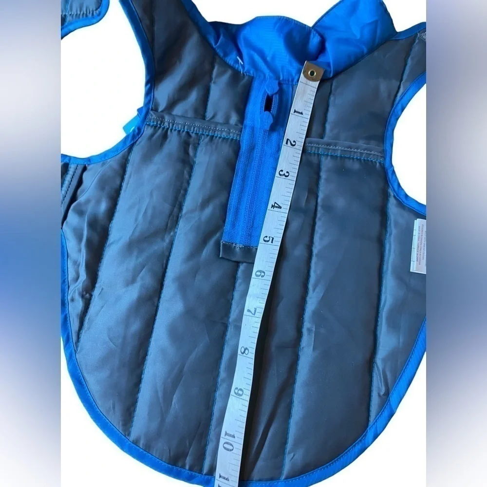 RCPETS Status Dog Puffer Jacket CYAN Blue Size XS NWT